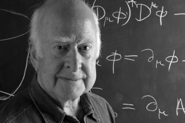 Peter Higgs 50 B and W