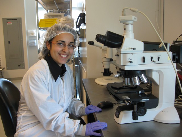 Setup di Microscopia nella Clean Room della Boston University (2010)