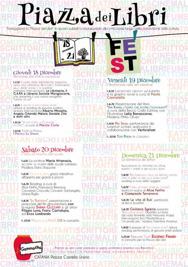 Programma _PiazzadeiLibri Fest 18-21 dicembre Castello Ursino