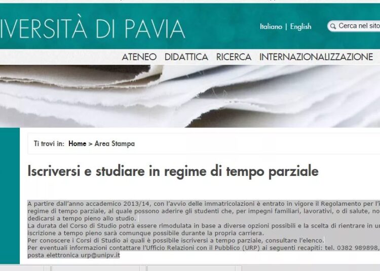 pavia - Liveuniversity