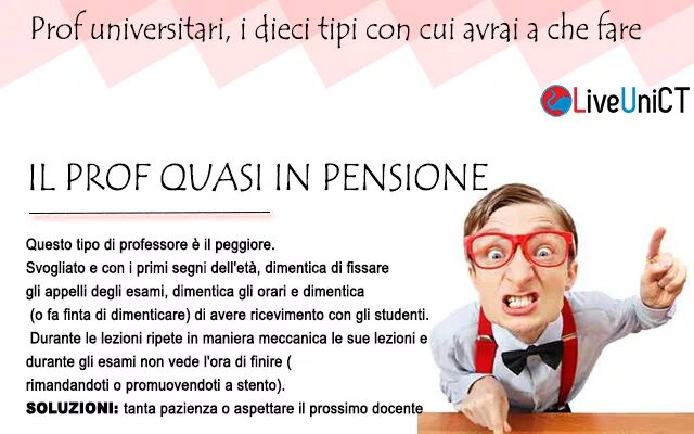 prof quasi in pensione - Liveuniversity