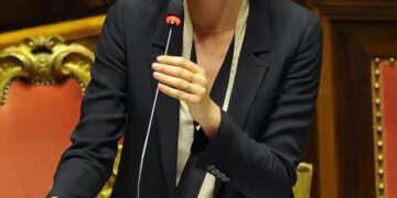 Il Ministro Marianna Madia, in aula del Senato per la riforma della pubblica amministrazione, Roma, 29 aprile 2015. ANSA/ GIORGIO ONORATI