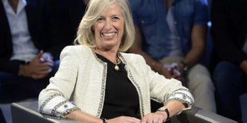 15/09/2014 Roma, Rai. Trasmissione televisiva Il Processo del lunedi'. Nella foto il ministro dell'Istruzione Stefania Giannini