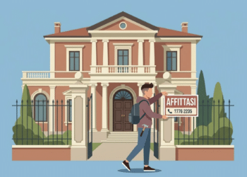 studente che fa il property manager universitario