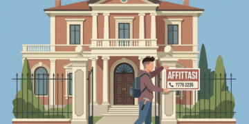 studente che fa il property manager universitario