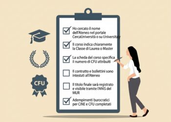 Check list da seguire se si iscrive in un università online