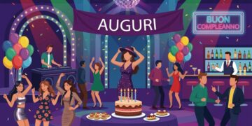 in foto studenti e studentesse che ballano ad una festa