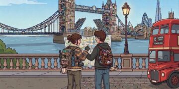 ragazzi a Londra