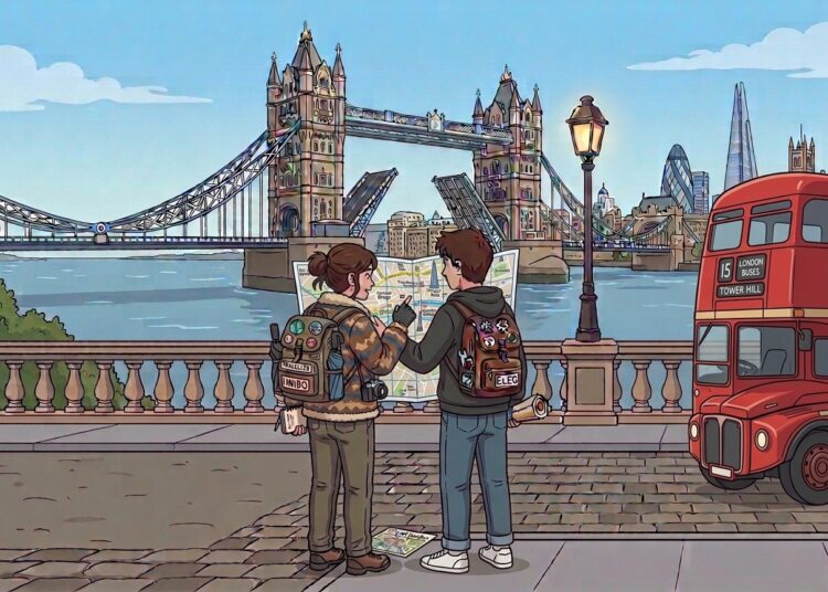 ragazzi a Londra