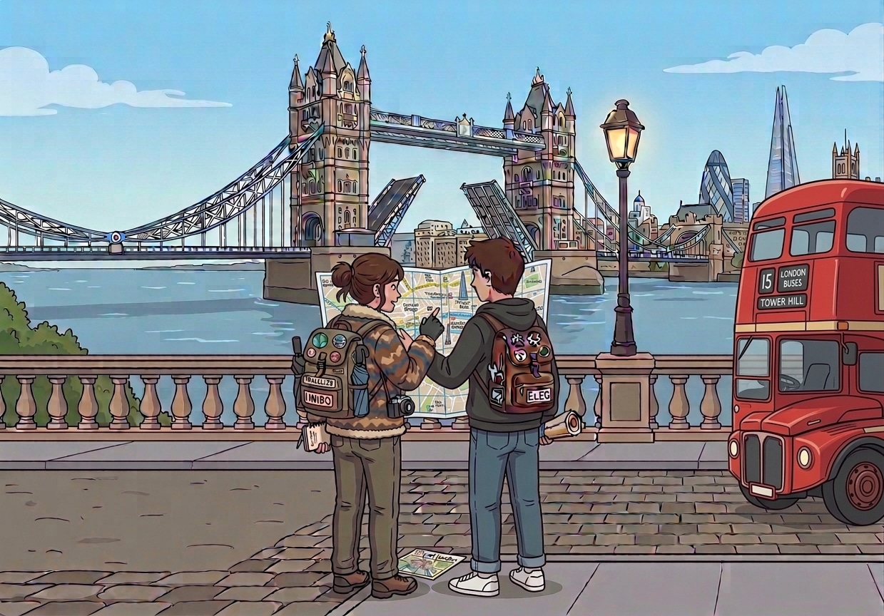 ragazzi a Londra