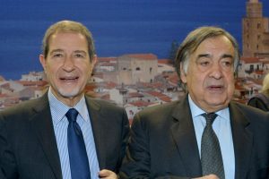 Il governatore Musumeci e il sindaco di Palermo Orlando