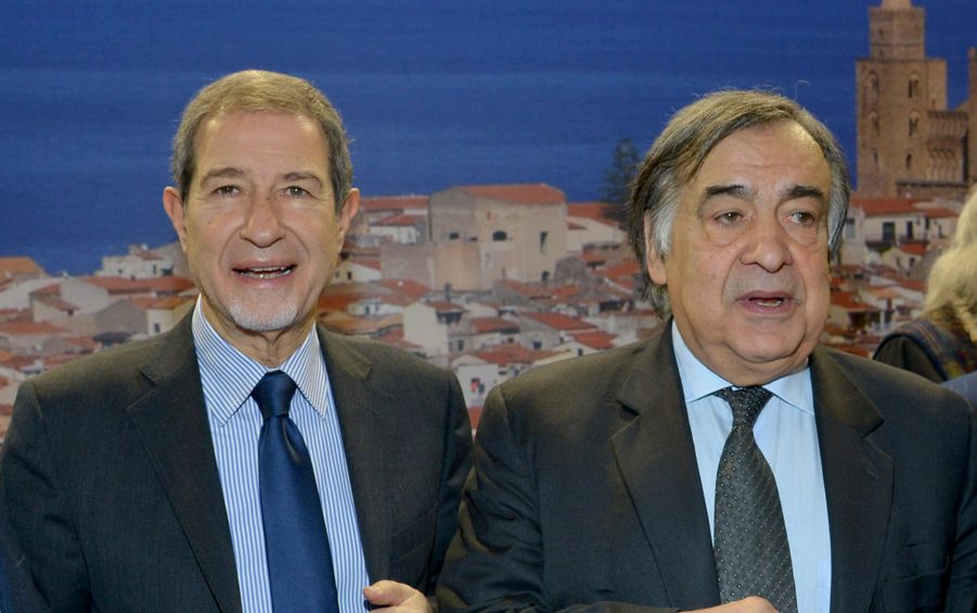 Il governatore Musumeci e il sindaco di Palermo Orlando