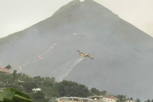 Incendio sul Monte Cuccio di Palermo