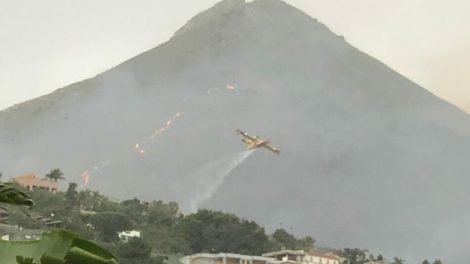 Incendio sul Monte Cuccio di Palermo