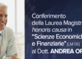 UniPa, Laurea magistrale honoris causa ad Andrea Orcel, AD di UniCredit