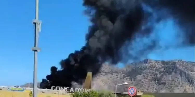 incendio al centro commerciale conca d'oro di Palermo