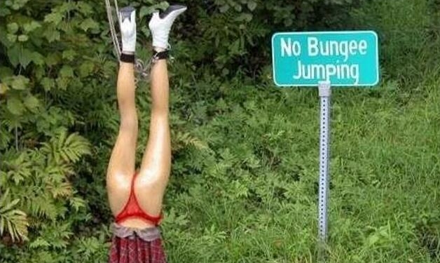 no bungee jumping