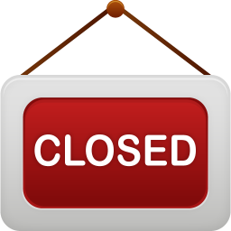 shop closed icon