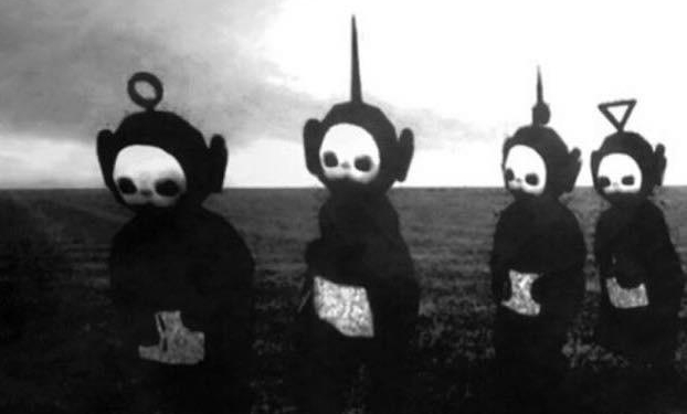 teletubbies bianco e nero