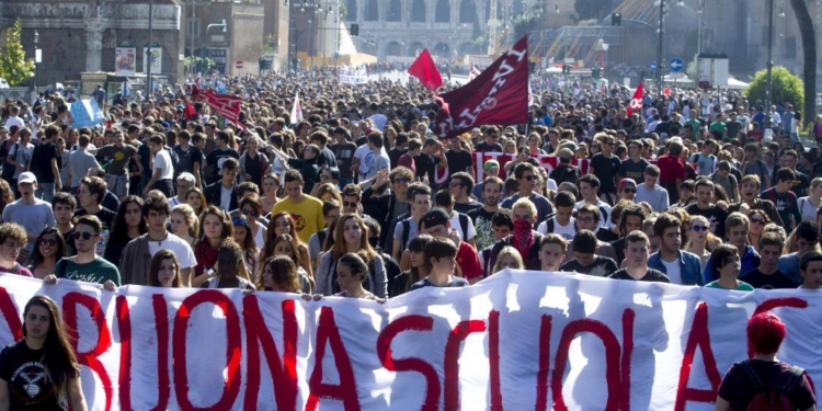 studenti contro buona scuola