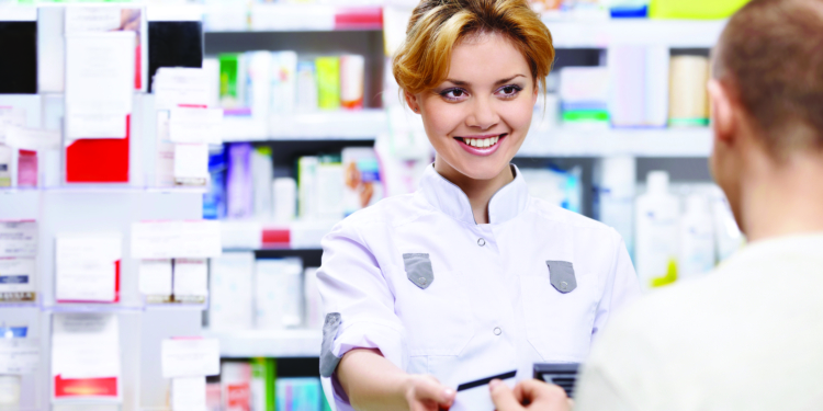 at the counter