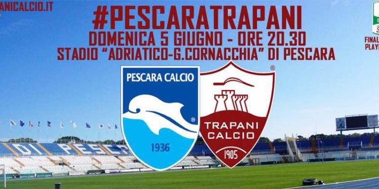 pescara trapani diretta video