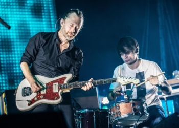 Thom Yorke and Jonny Greenwood from Radiohead