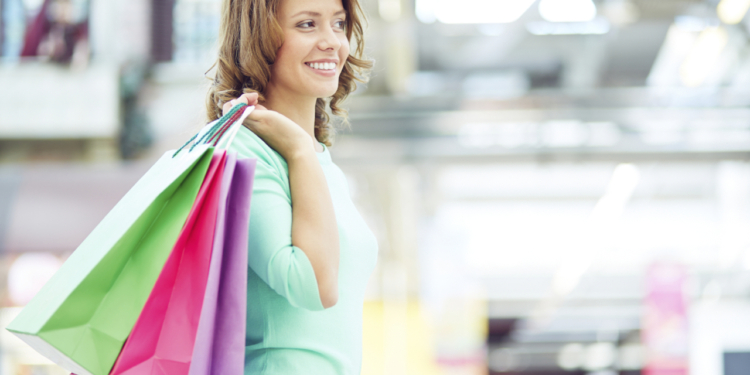 shopper in the mall