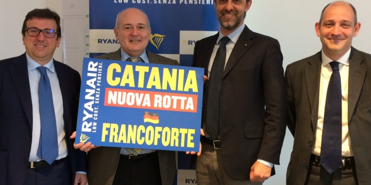 ryanair tratte catania