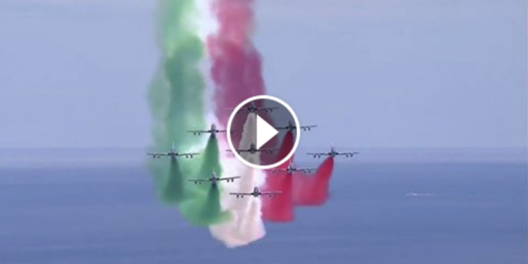 frecce tricolore g7 taormina