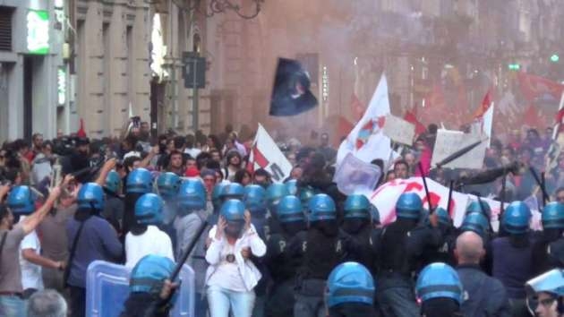 corteo renzi catania