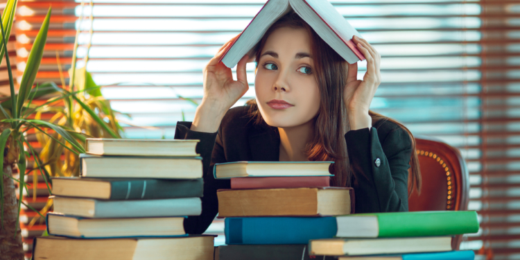 girl among books