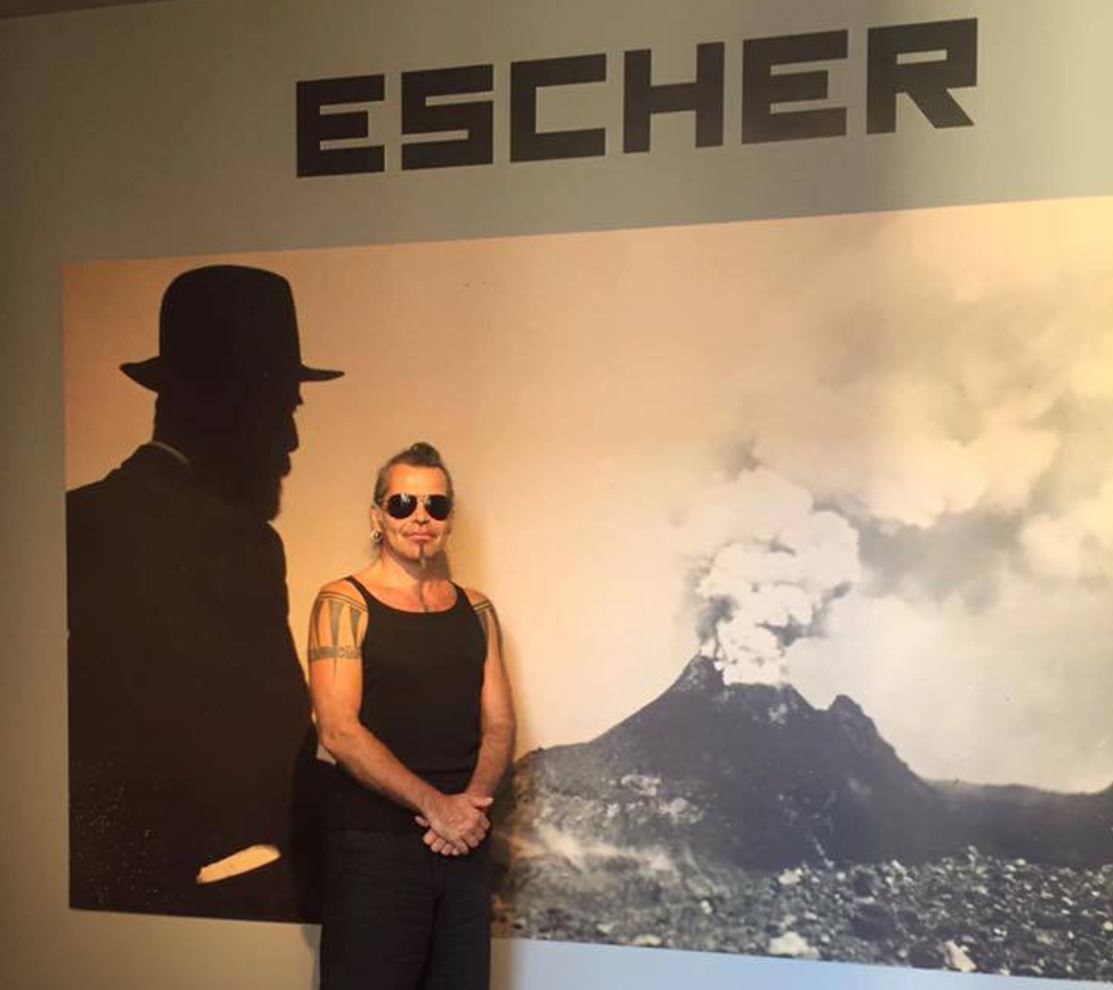 Piero Pelù a Catania: in visita alla mostra di Escher