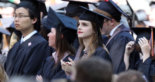 semi exclusive emma watson graduates from brown university