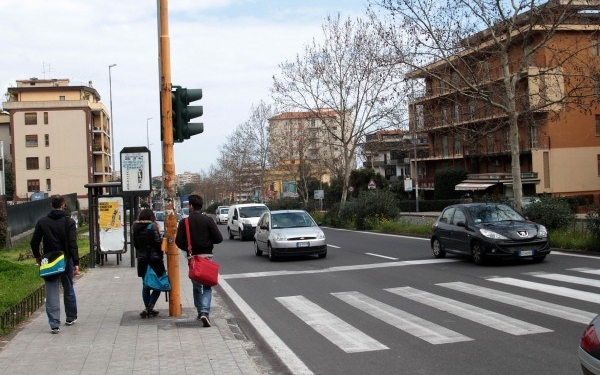 sottopassaggio viale andrea doria cittadella universitaria bianco