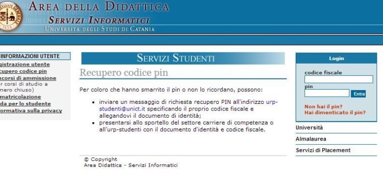 portale studenti unict