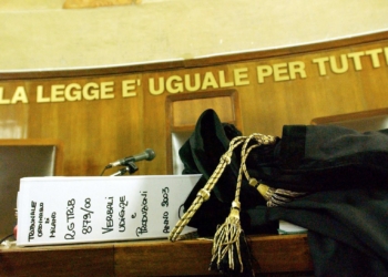 ** FILE ** A judge's robe lies in Milan's High Court in this undated file photo.  A national magistrates' strike is taking place Tuesday, May 25, 2004, to protest against the governments' reforms of the judicial order. (AP Photo/Giuseppe Aresu)