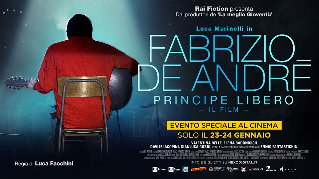 CINEMA – Marinelli è De André nel film “Principe Libero”: ecco il trailer