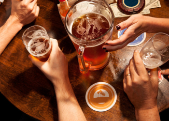 people drinking beer