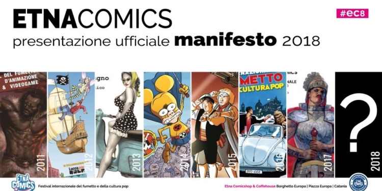 locandina presentazione ufficiale manifesto etna comics 2018