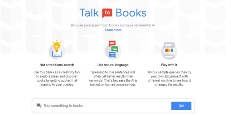 talk to books google