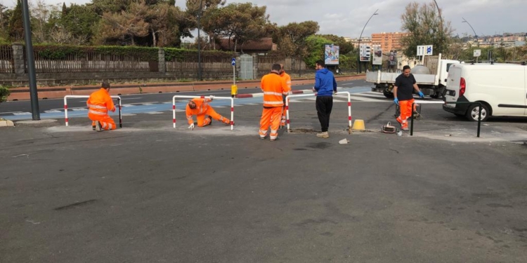 catania dissuasori auto lungomare