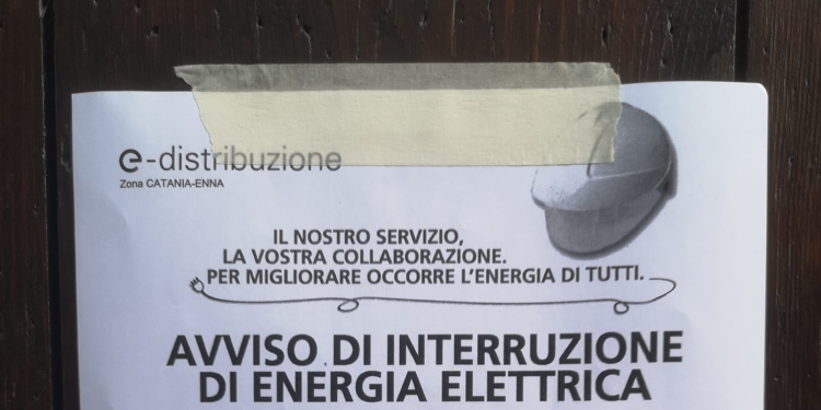 enel interruzione energia elettrica