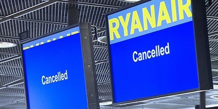 ryanair volo cancellato treviso catania