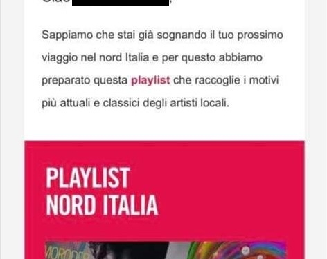 volotea playlist personalizzata