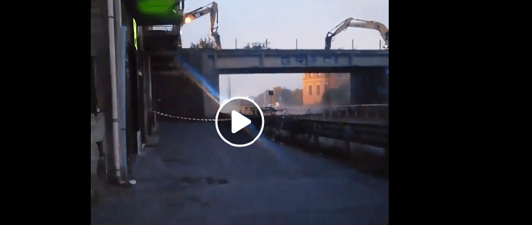 demolizione ponte geraci video