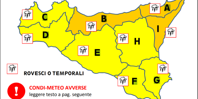 meteo sicilia oggi allerta