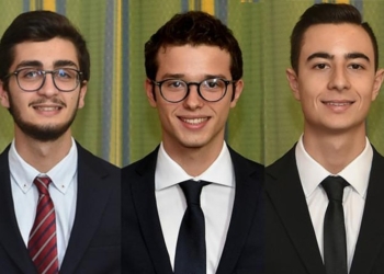 Da sinistra, Fabrizio Miceli, Luca Giammanco e Giuseppe Turturici