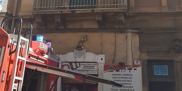 vigili fuoco incendio catania