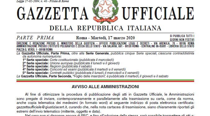 decreto cura italia download